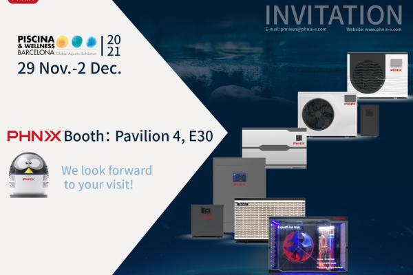 PHNIX will Attend Piscina& Wellness Barcelona Expo 2021 with its New Swimming Pool Heat Pumps