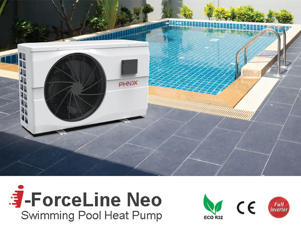 PHNIX i-ForceLine Neo Swimming Pool Heat Pump Heat Up Your Pool in No Time