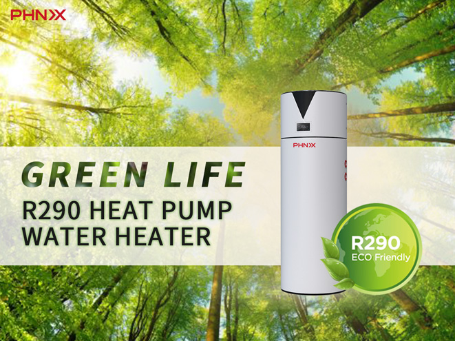 PHNIX Launched A New Inverter All-in-one Air Source Heat Pump Water Heater Using Propane (R290) Refrigerant