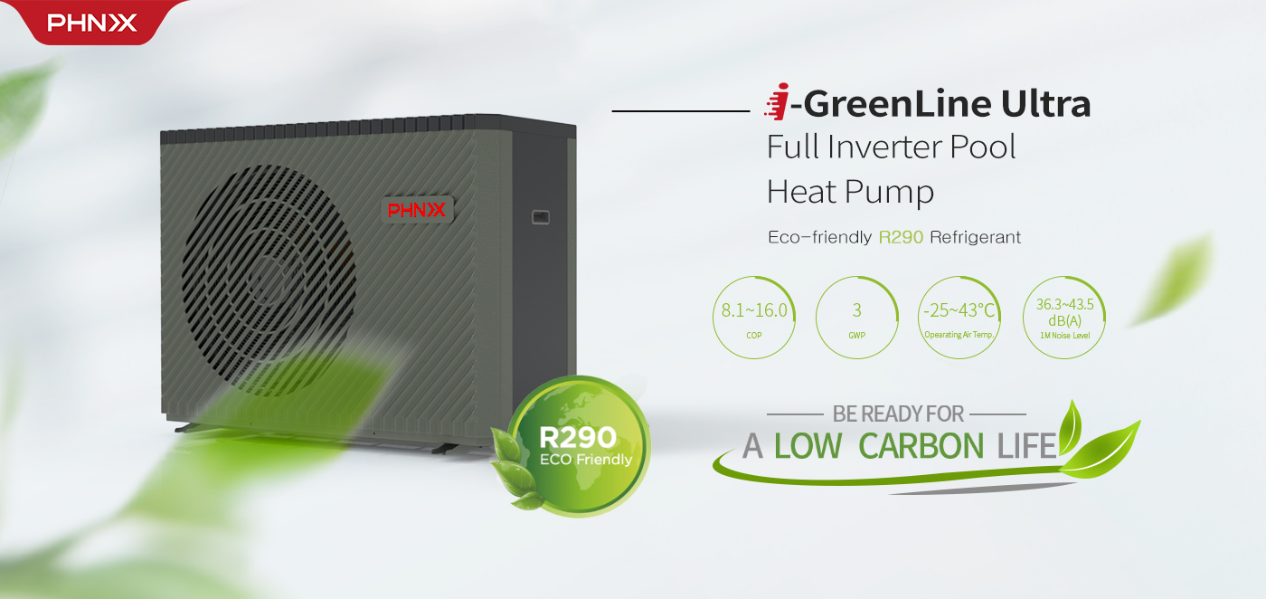PHNIX Launches New R290 i-GreenLine Ultra Swimming Pool Heat Pump To The Market