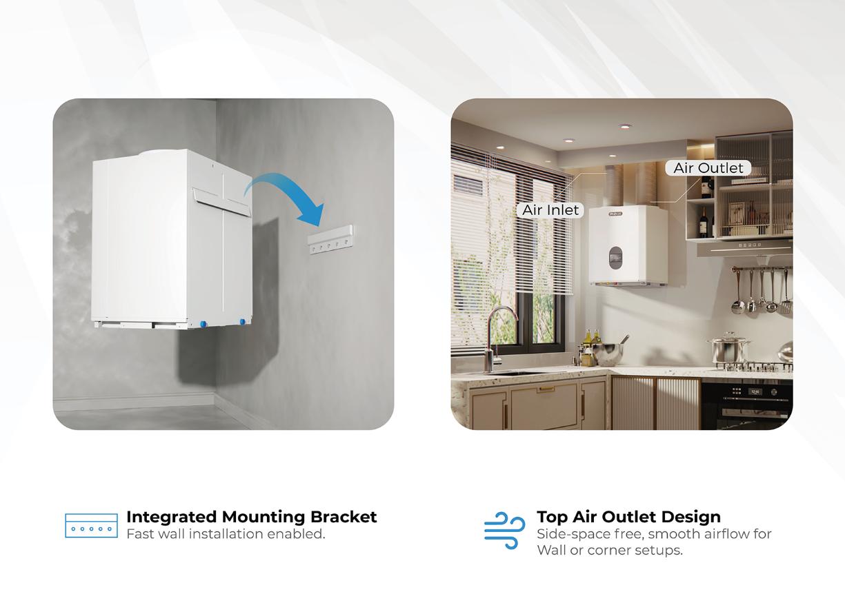 Space-Saving Wall-Mounted Design