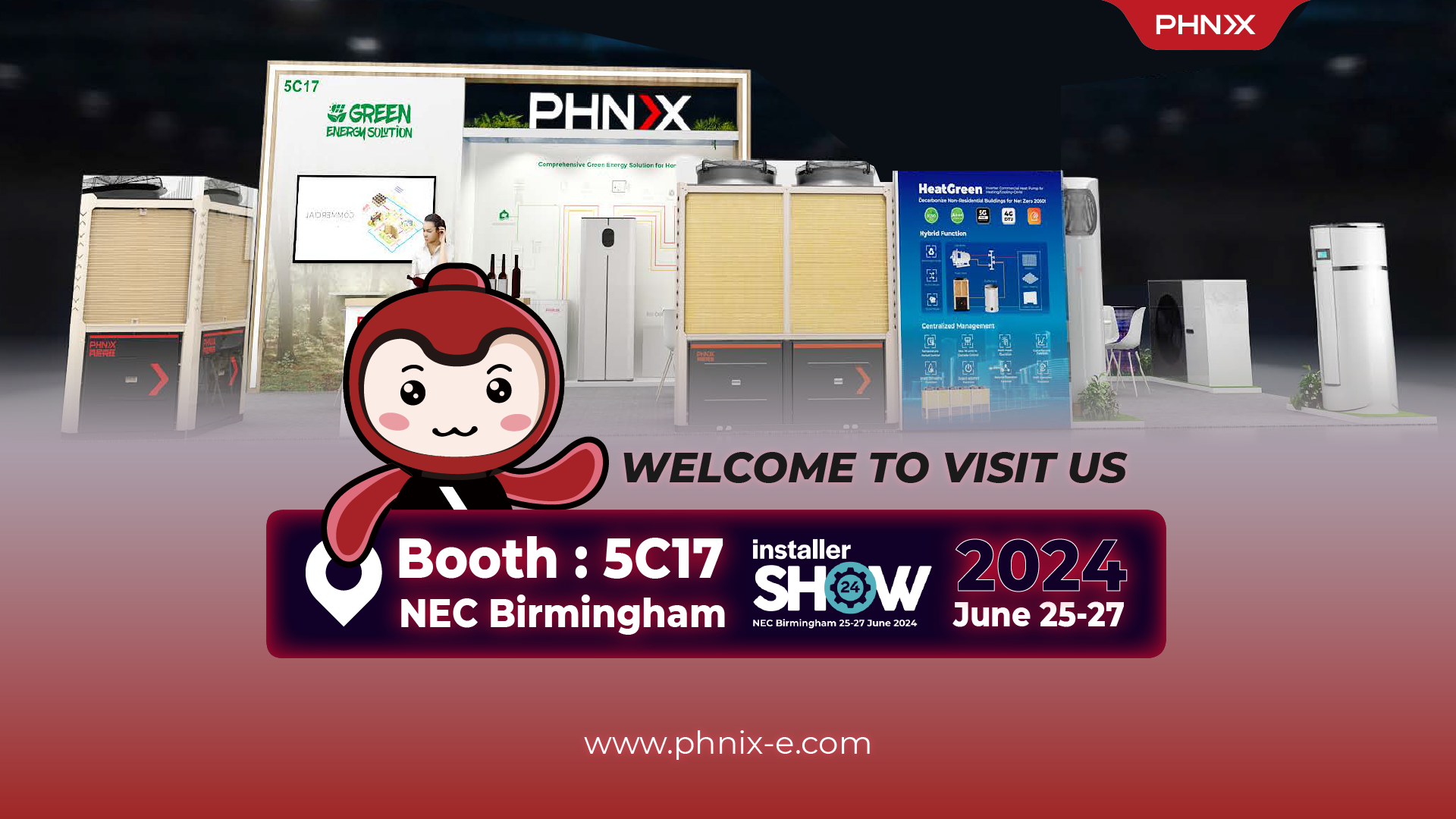 PHNIX Set to Showcase Pioneering Heat Pump Innovations at InstallerSHOW 2024 in Birmingham, UK