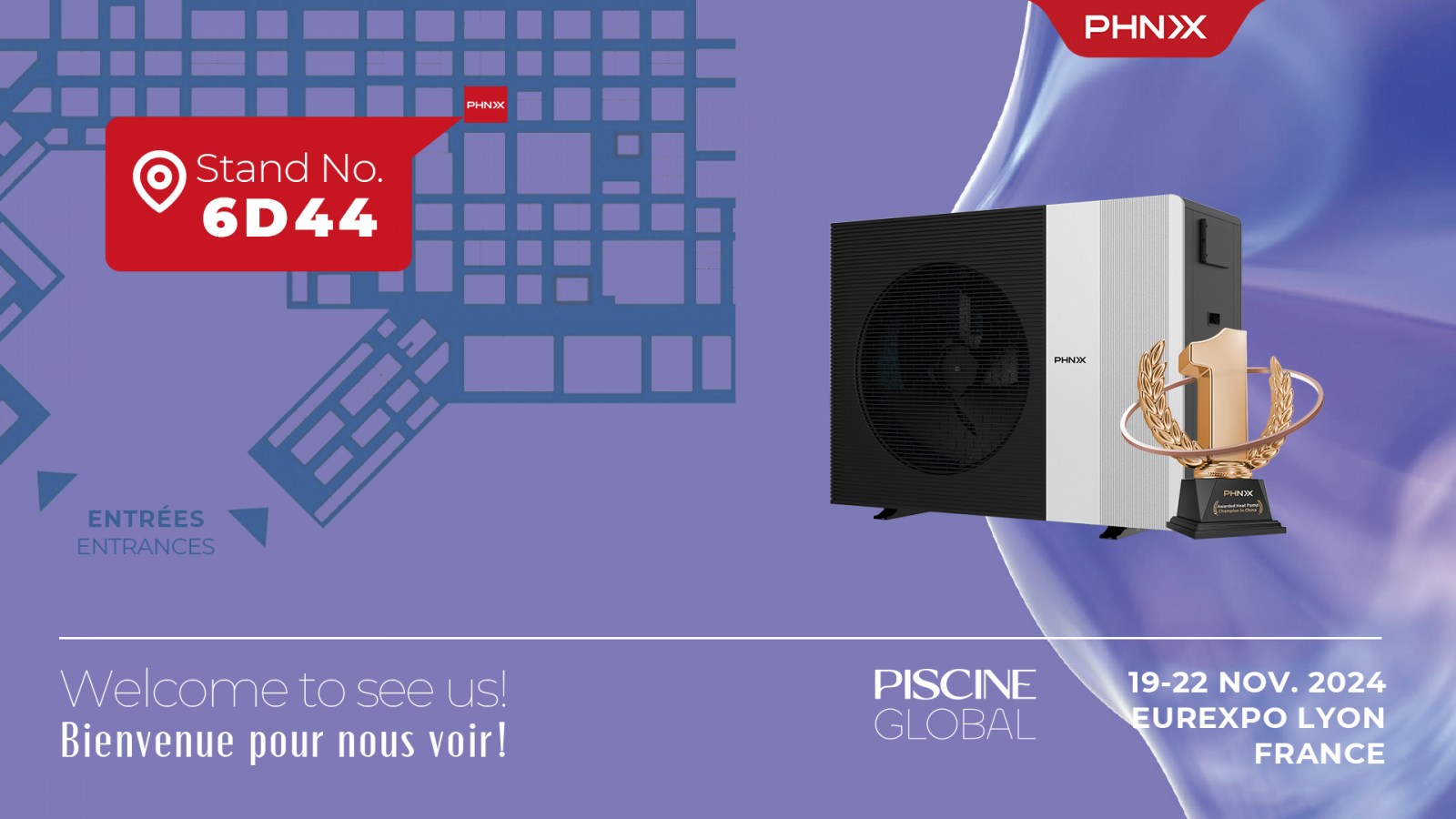 PHNIX to Showcase Innovations at 2024 Piscine Global Expo in Lyon, France